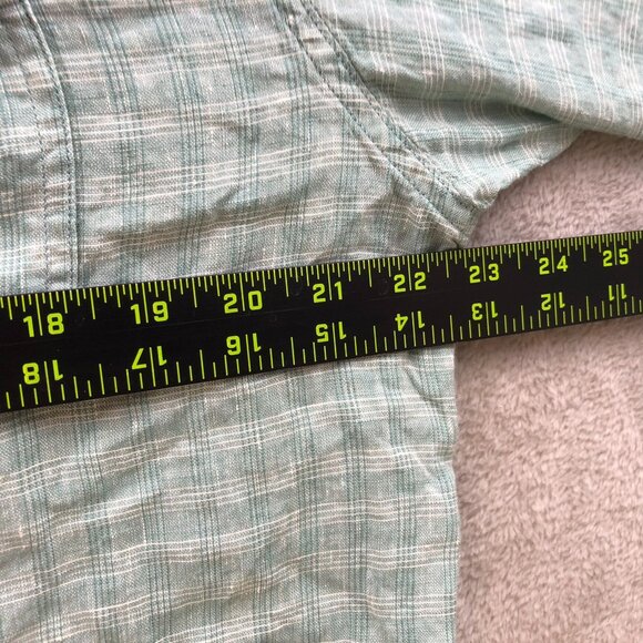 Pendleton Mens Malone Shirt Large Short Sleeve Linen Button Up Plaid Casual - Picture 4 of 10